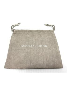 Michael Kors Gray Jewelry Pouch Drawstring Dust Bag Storage Case New